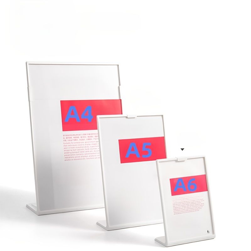 4-Pack Plastic Inclined Display Frames Shockproof