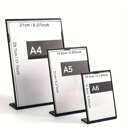 4-Pack Plastic Inclined Display Frames Shockproof