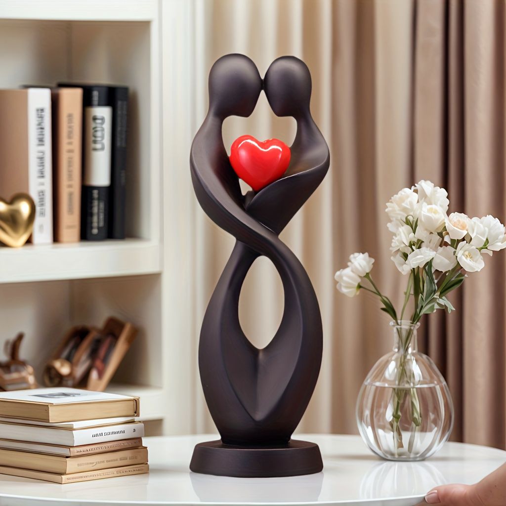 Personalized Couple Figurine Resin Art Deco Tabletop Decor Valentine Gift