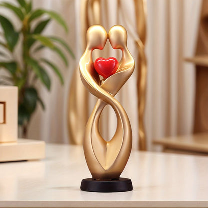 Personalized Couple Figurine Resin Art Deco Tabletop Decor Valentine Gift