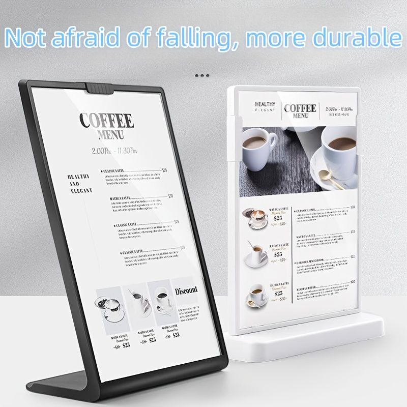 4-Pack Plastic Inclined Display Frames Shockproof