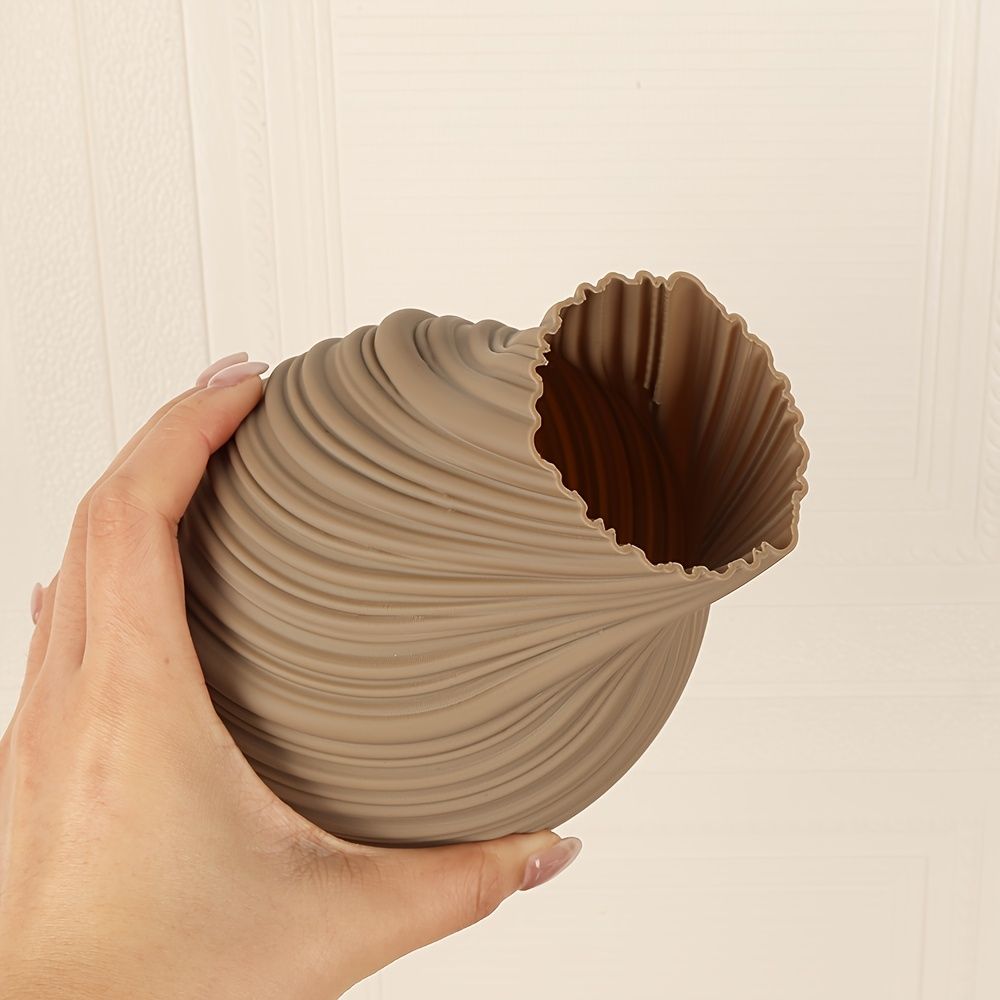 Twisted Plastic Vase Nordic Home Decor Living Room Entryway Centerpiece