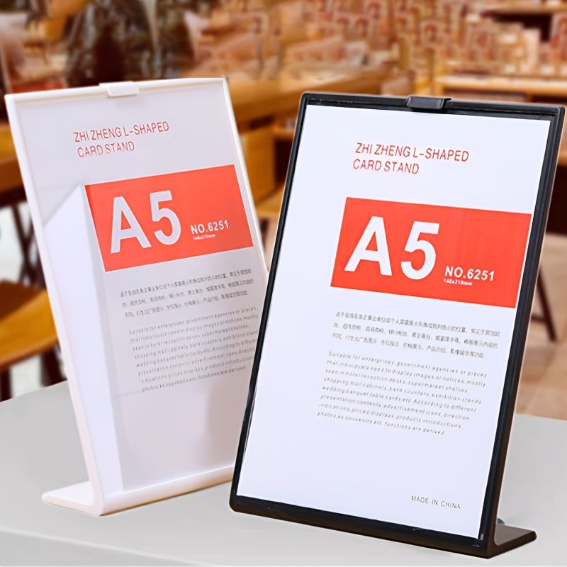 4-Pack Plastic Inclined Display Frames Shockproof
