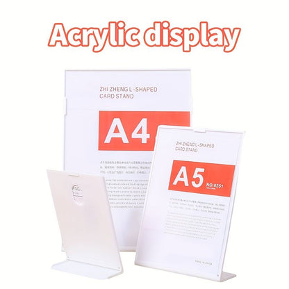 4-Pack Plastic Inclined Display Frames Shockproof
