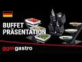 GGM Gastro 4-Piece Stainless Steel Condiment Set Black
