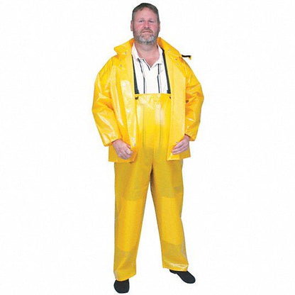 CONDOR Men's Rain Bib Overall Nylon/Polyurethane 2XL Yellow