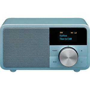 Rádio Transistor Sangean DDR7 MINI Azul FM Retro