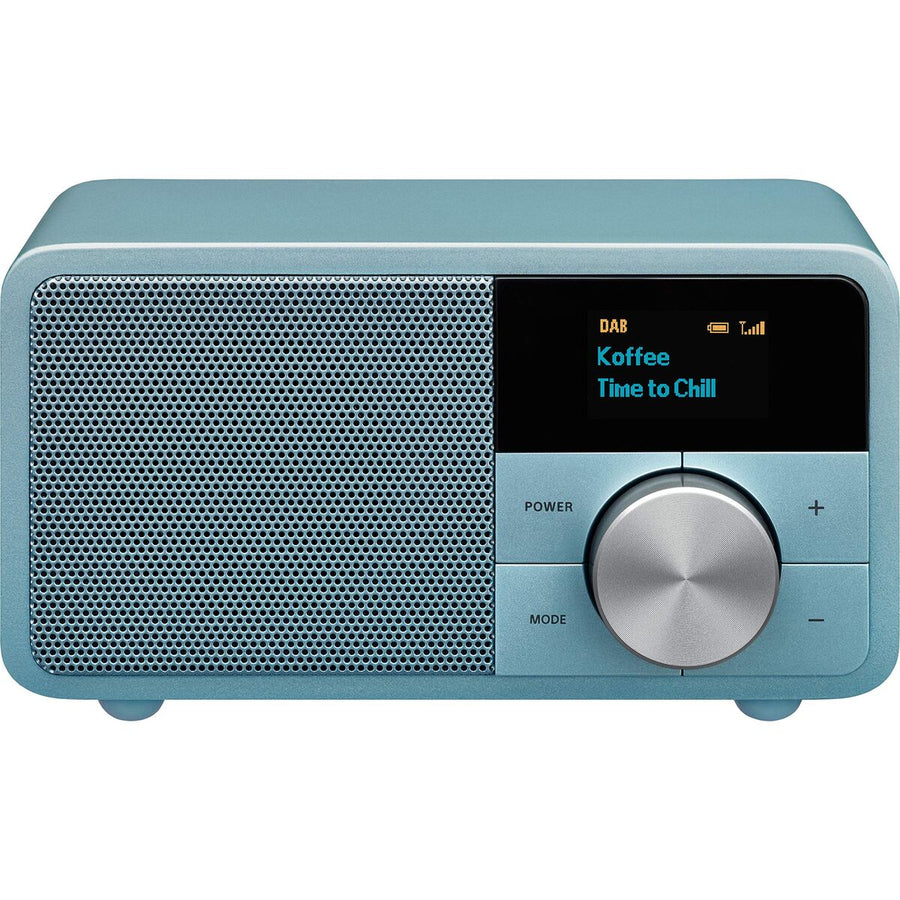 Rádio Transistor Sangean DDR7 MINI Azul FM Retro