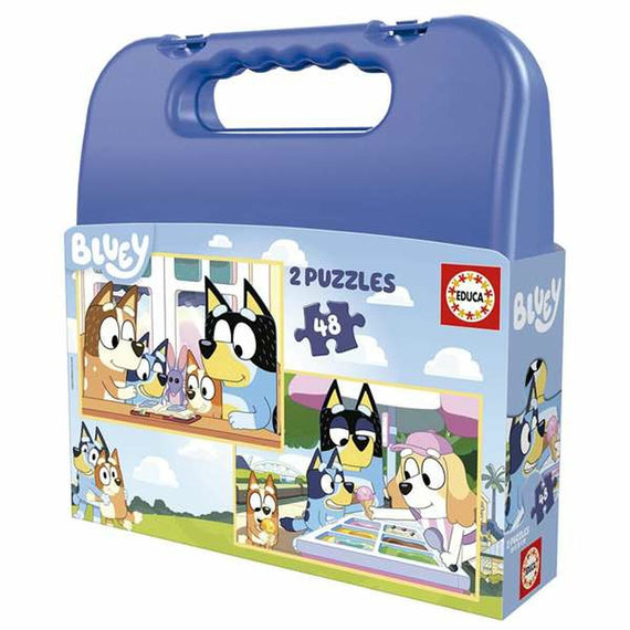 Set de 2 Puzzles Educa Bluey 48 Peças