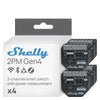 Tomada Inteligente SHELLY 2PM GEN4 X4 Wi-Fi 230 V 10 A (4 Unidades)