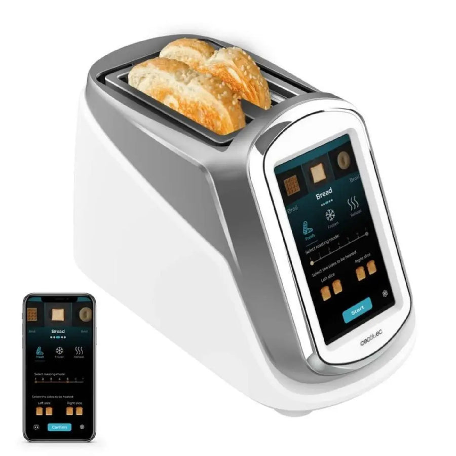 Torradeira Cecotec ToastPad Double Pro LCD, 1400W, inox, preto